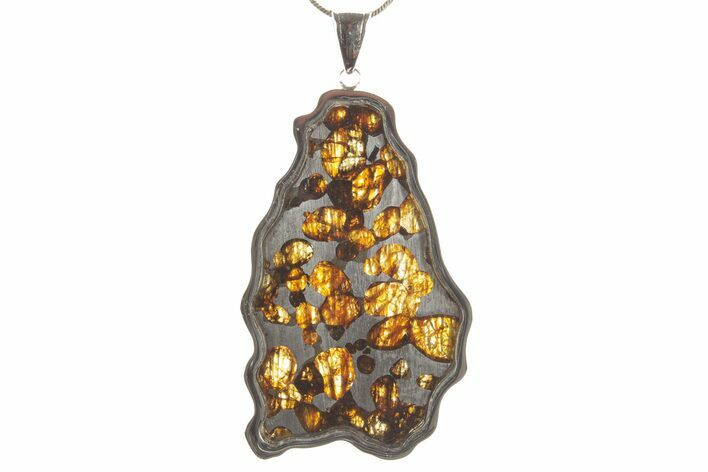 Sericho Pallasite Meteorite Pendant - Kenya #373101